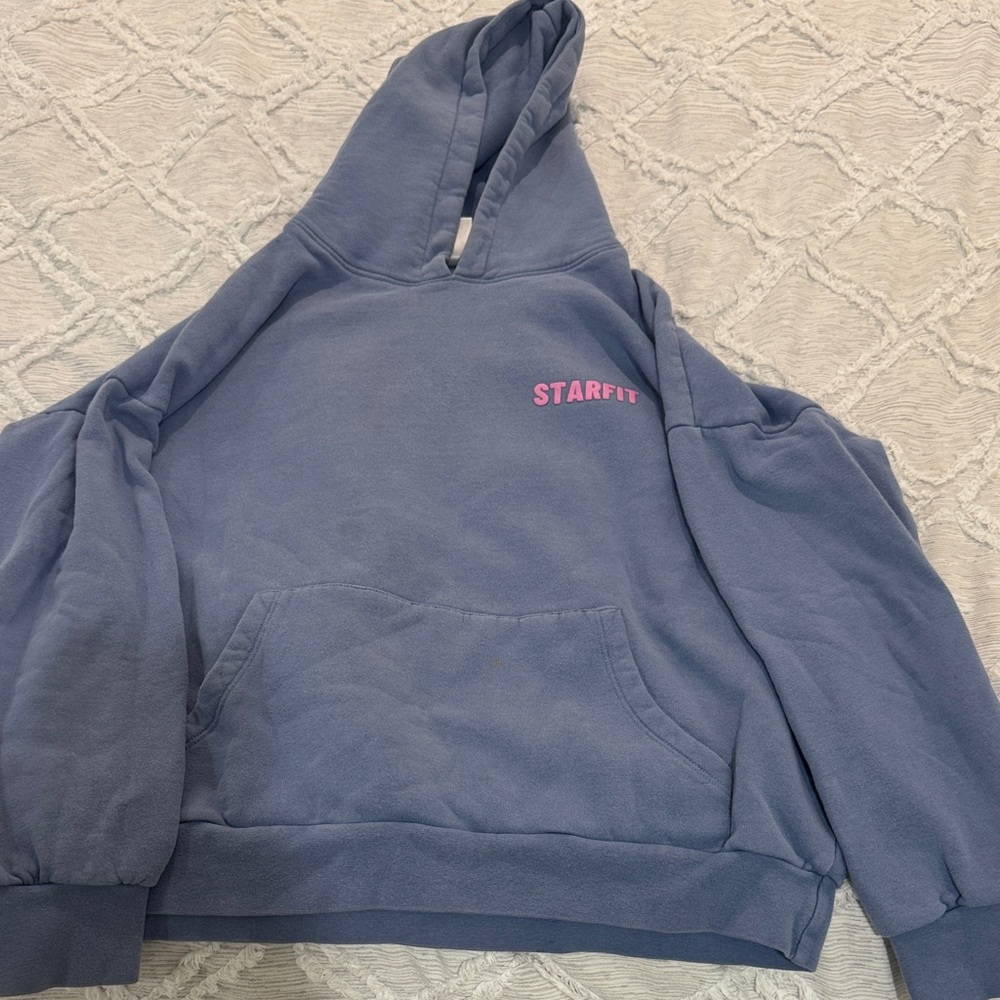 Women's Blue Hoodie Cardigan